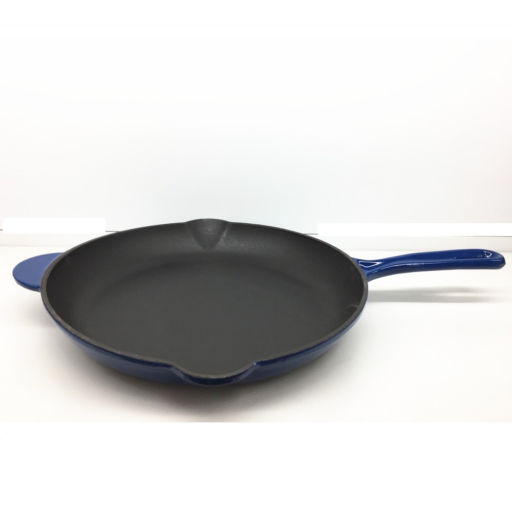enamel cast iron fry pan
