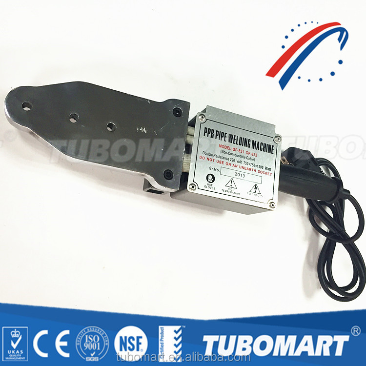 Tubomart ppr pipe heat fusion welding machine for ppr installation