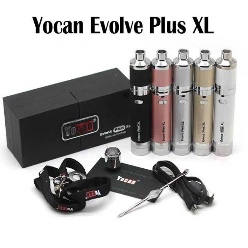Новейший дизайн 4 кварцевые катушки сигарет вейп ручка 1400 мАч Yocan Evolve Plus XL