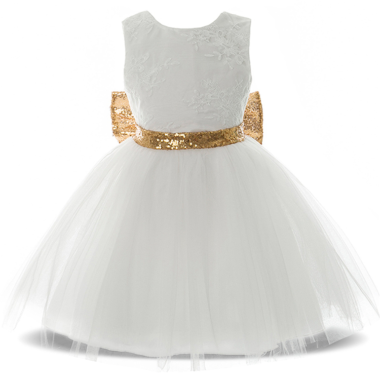 HYC33 Girls Party Dresses Tulle Lace Infant Toddler Pageant Flower Dress Wedding Birthday Clothes