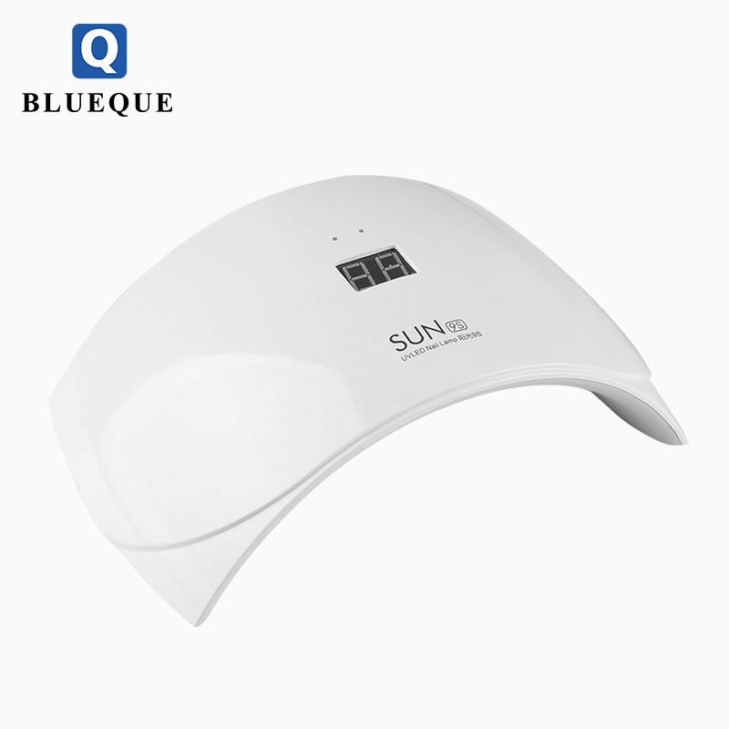 BLUEQUE Newest 24W Nail lamp dryer led uv with white nail gel lamp Uv