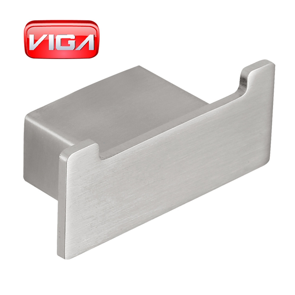 Квадратная форма двойной крючок из нержавеющей стали robe hook