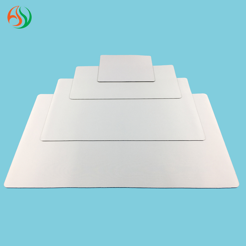 Neoprene Fabric Surface Soft Rubber Base Large Blank White Gaming Mouse Pad Mat For Heat Transfer Sublimation Printing
