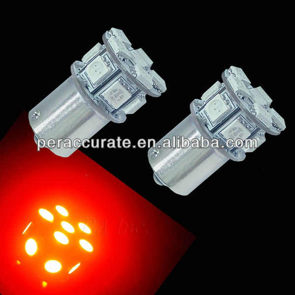 Автомобильный светодиодный светильник Ba15s Bau15s 1157 13Smd 5050 Led 1156 красный PA освещение для дискотеки светодиодный стробоскоп