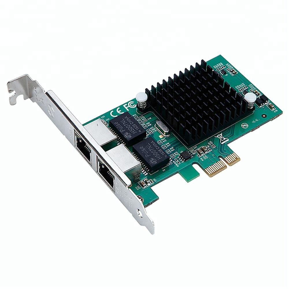 DIEWU PCI-E X1 двойной гигабитный сетевой карты