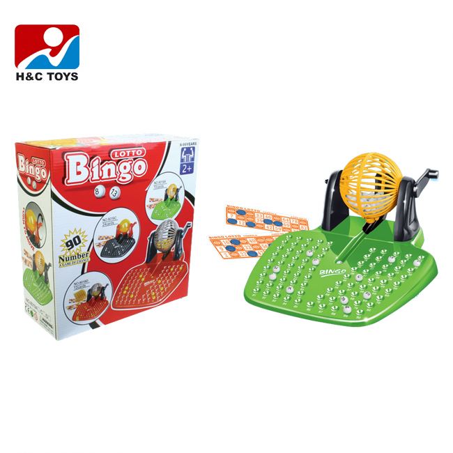 Intellectual toy 90 numbers 72 cards funny kids plastic bingo lotto game with EN71 HC353317