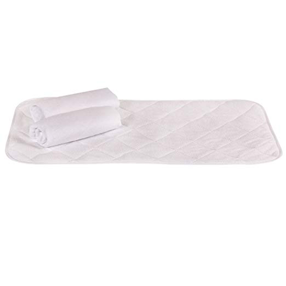 Bamboo Quilted Thicker Longer Waterproof Changing Pad Liners for Babies 3 Count