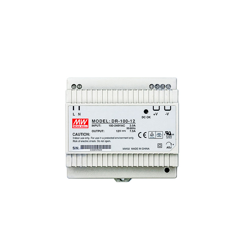 Mean well DR-100-12 100 Вт 12 в DIN-рейка 100 Вт 12 В Промышленный источник питания