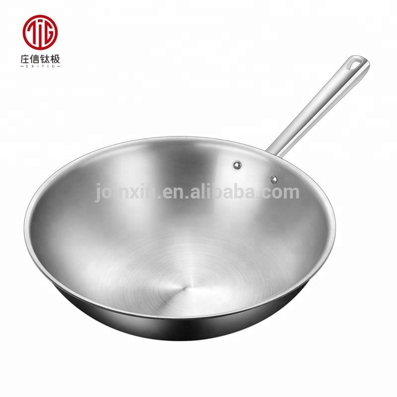 High end прочный китайский дом Титан ware приготовления wok антипригарным сковорода