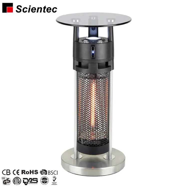 Scientec ETL Approved Fashion Glass Table Top LED Electric Heater