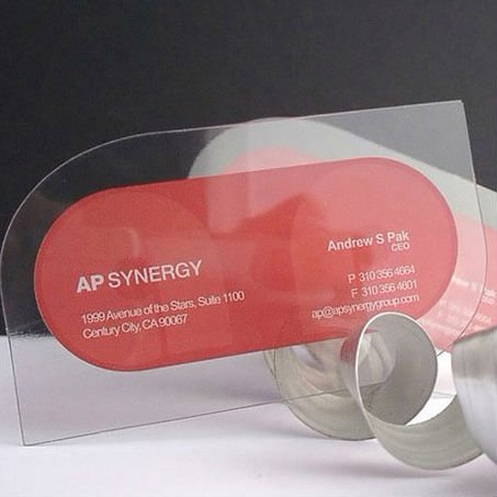 Frosting Transparent PVC Cards