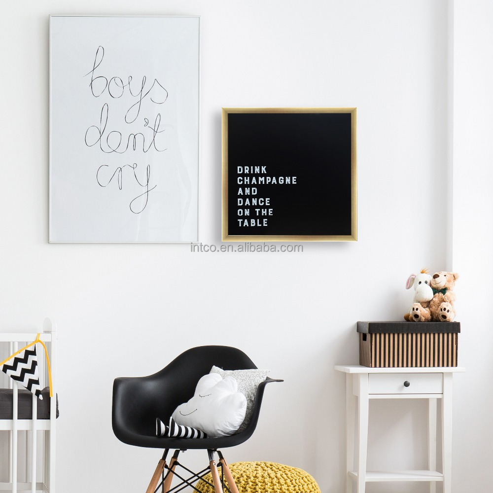 INTCO 840-1013 wall decorative memo black light dry erase board