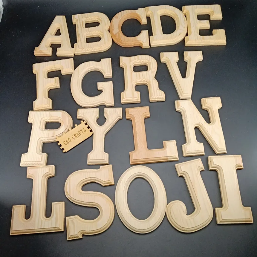 26 English Letters For Kids  Educational Toy  Wooden Decorative Alphabet Letters
