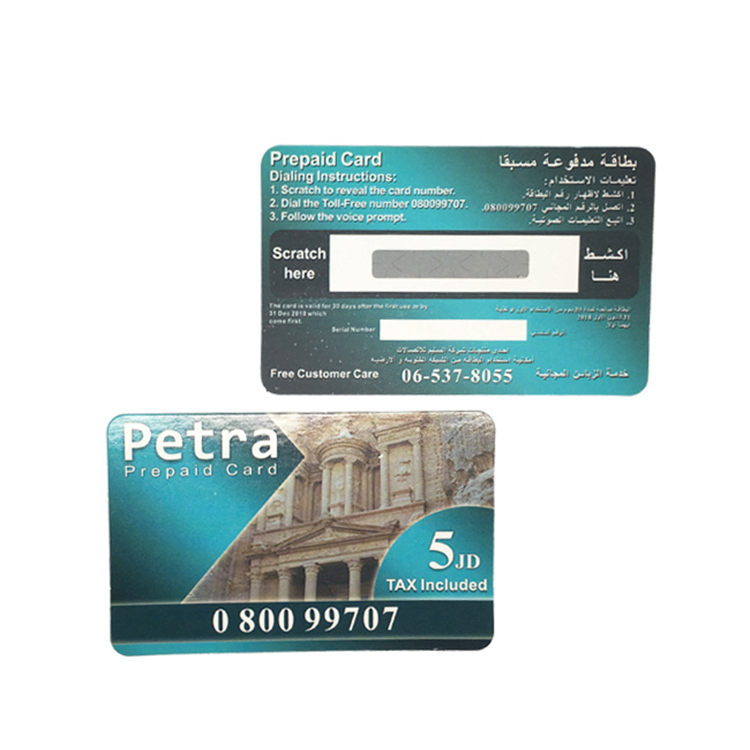 Telecom Scratch Off prepaid calling Card