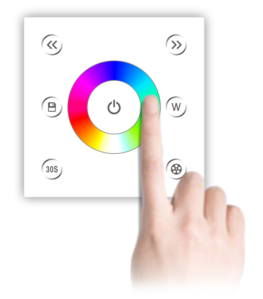 Bincolor P4 12v-24v 4 канала rgbw светодиодная Сенсорная панель контроллер
