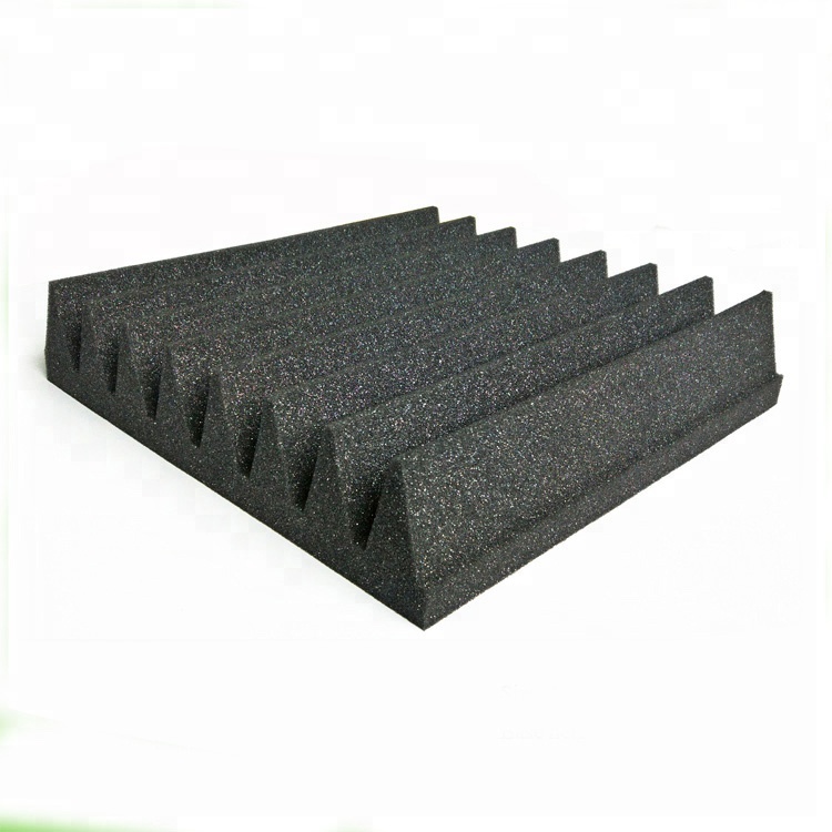 Wedge shape suface sound absorption reduction foam sponge acoustical panels