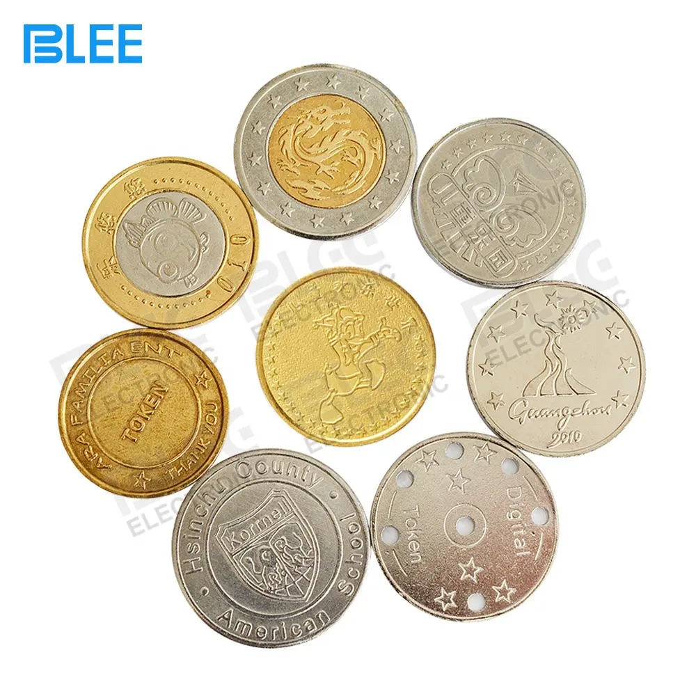 Manufacturer Wholesale cheap Custom Metal stamping engraved token coins for sale