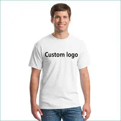 Free Sample Wholesale Cheap Custom Design Sublimation Blanks White Printing Men t shirt With Company Logo