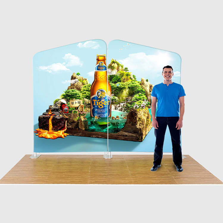 Корпус для фотокамеры, оптовая продажа, портативная Торговая выставка, труба и драпировка