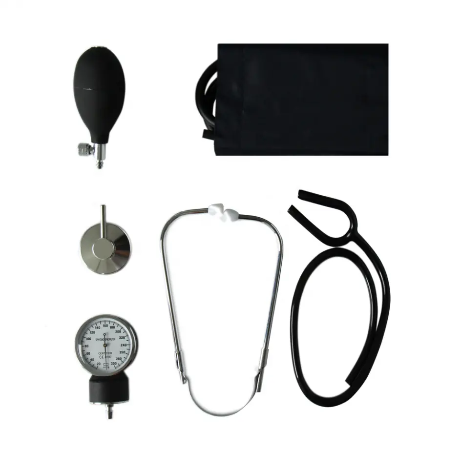 Wholesale Popular Medical Or Household Hospital portable aneroid sphygmomanometer with stethoscope