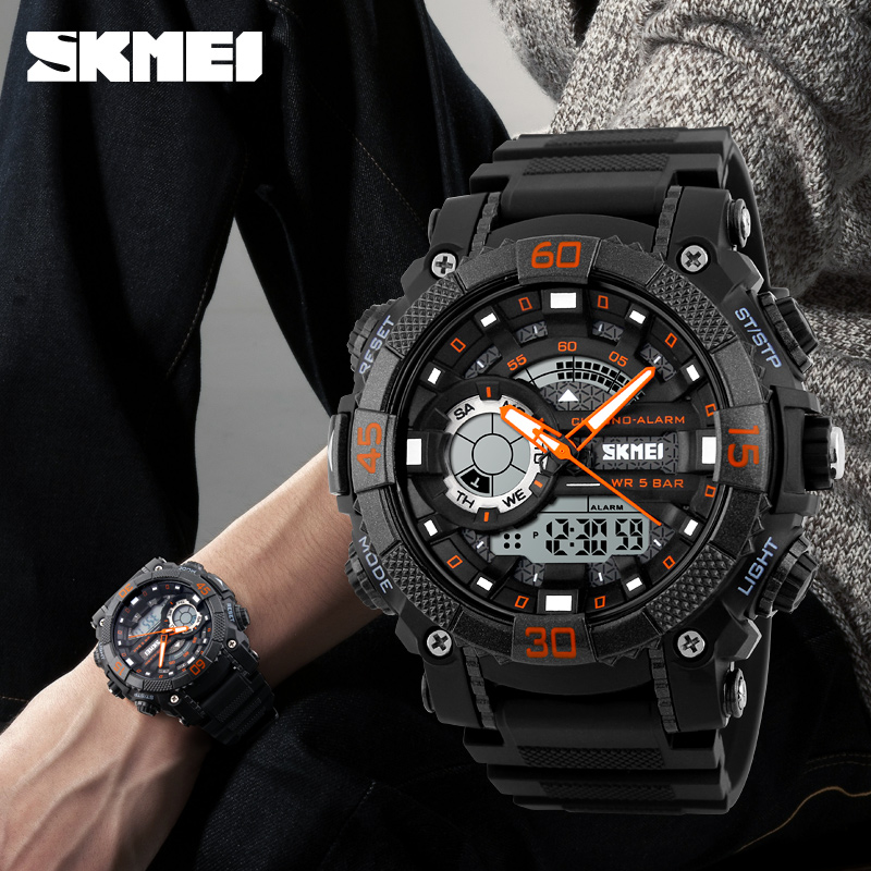 Китай оптом часы SKMEI 1228 модные спортивные водонепроницаемые relojes hombre роскошные аналоговые часы