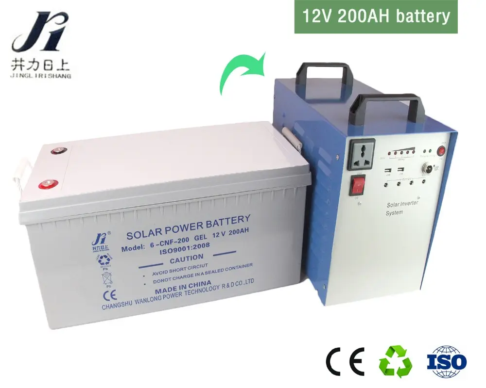 Deep cycle gel battery 12V 200ah agm solar storage ups battery