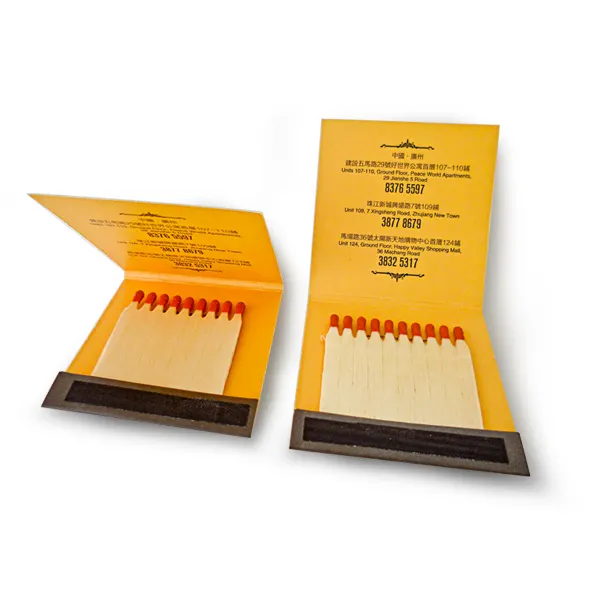 Simple and portable customized book matches safety matches