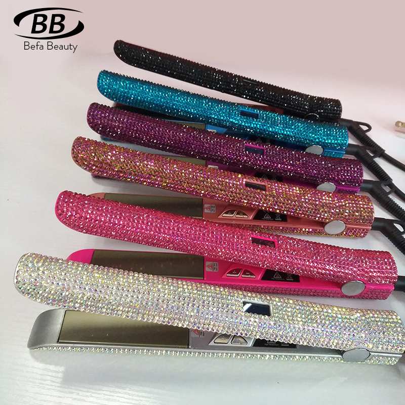 Профессиональный Выпрямитель для волос bling crystal, электрический выпрямитель для волос, выпрямитель для волос, плоский утюжок