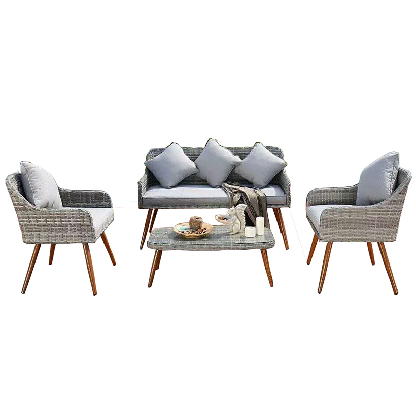 HOT SELL Leisure garden outdoor rattan furniture rattan sofa