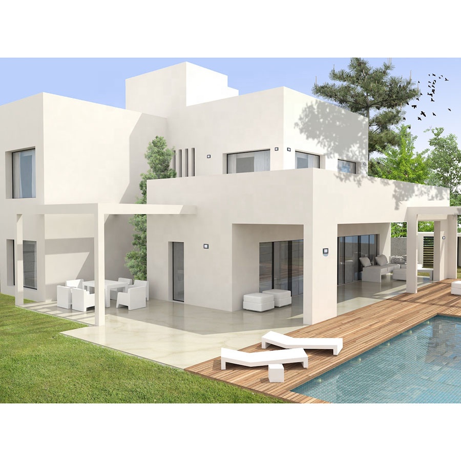 Luxury Prefab House 3 Bedroom Twin Skin Cabin Large Villa