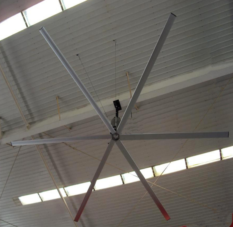 Пекин 24ft HVLS шесть лезвие склад большие потолочные вентиляторы для автомобильной 4S магазин