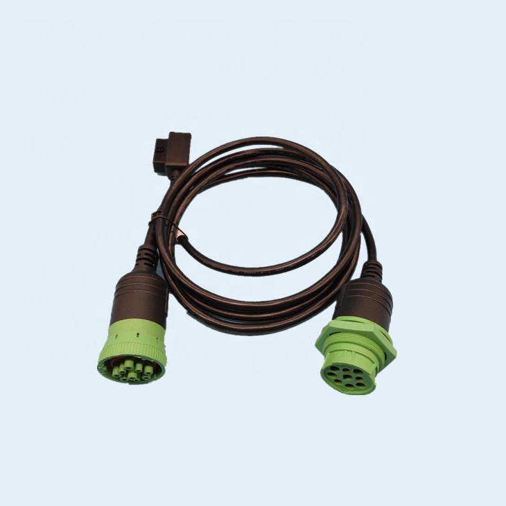 OBD2 Female To J1939 Male Female 9Pin Deutsch коннектор Y Kabel OBDII Диагностический кабель для грузовика