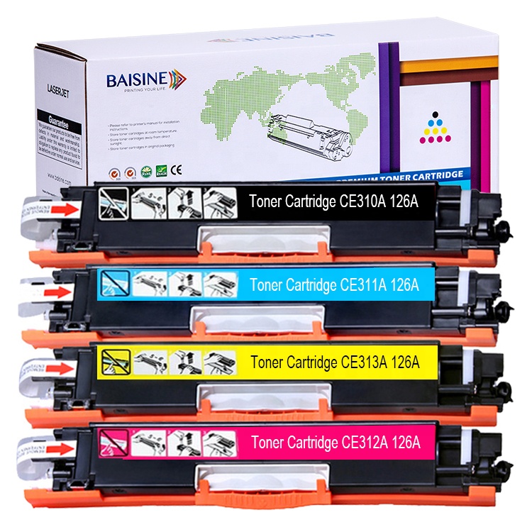New Goods Vivid Color Printer Cartridge CE310A CE311A CE312A CE313A Compatible Toner Cartridge 126A Toner