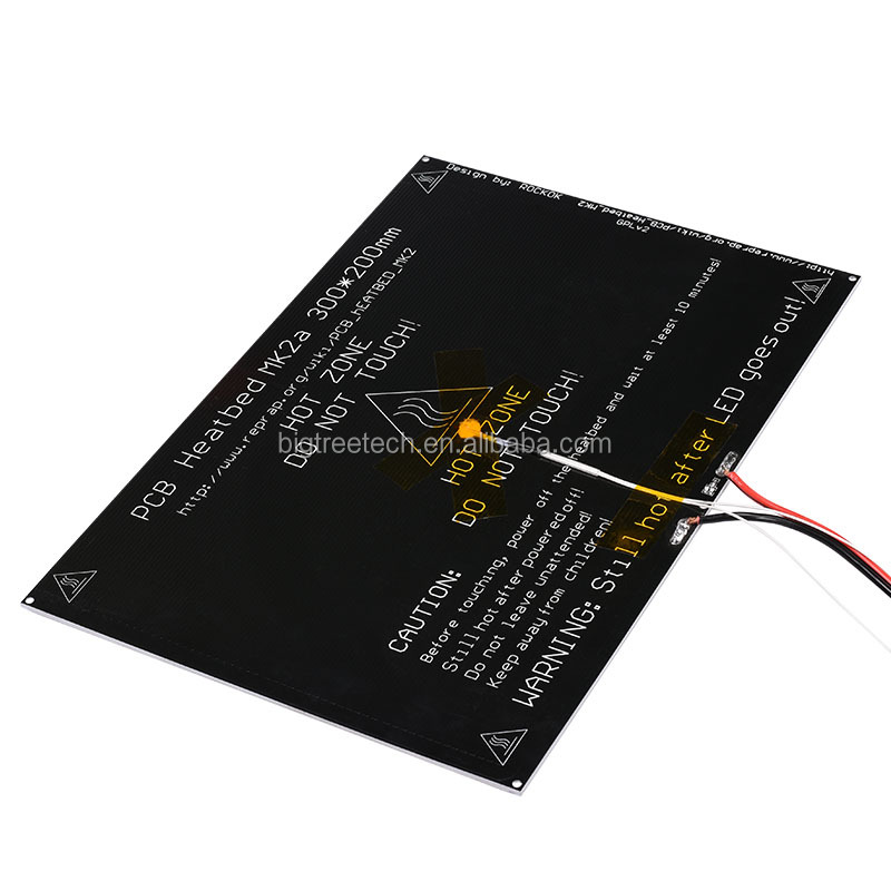 Подогреваемая платформа для 3D-принтера MK2A 300*200*3,0 мм