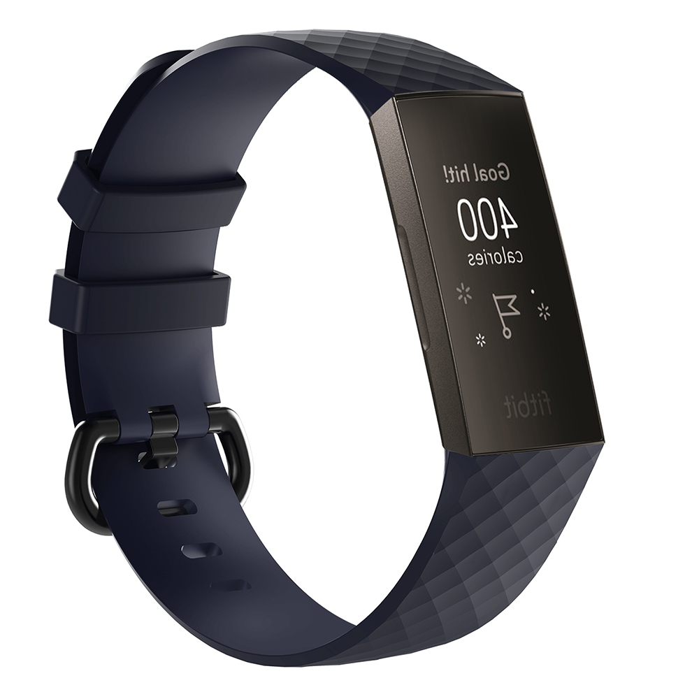 Сменный ремешок для часов, спортивный силиконовый браслет для фитнеса Fitbit Charge 3/4 и Charge 3 SE, для мужчин и женщин, большой и маленький