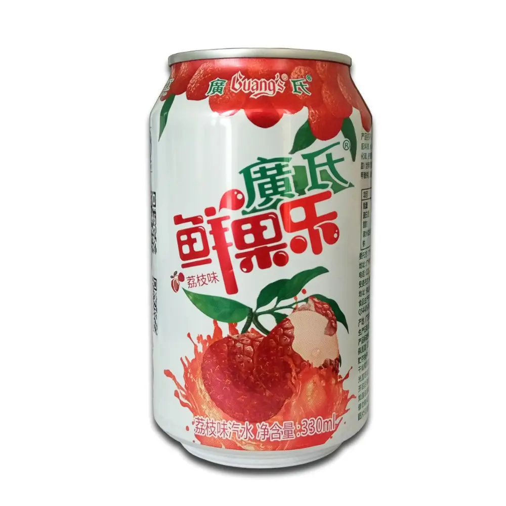 Cheap Price 330ml Can(tinned) Fruit Flavored Soda Drink in China