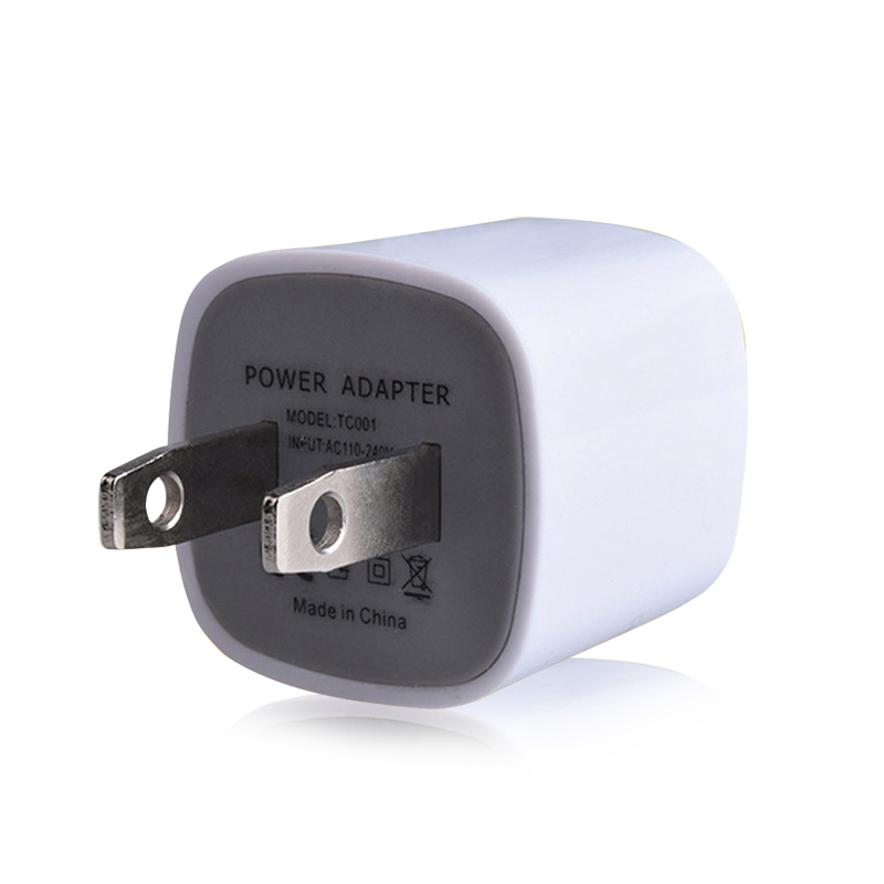 Оптовая продажа от производителя, наименьший адаптер питания Usb, настенные зарядные устройства США, быстрая зарядка 5 в 1 А, мобильное зарядное устройство для iPhone, Usb лампа, часы