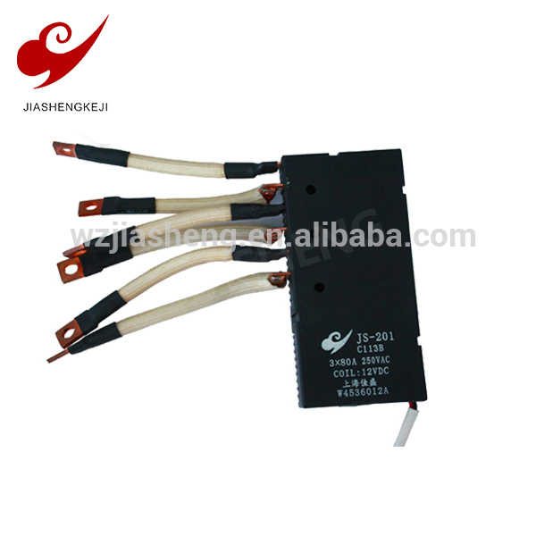 JS201C 80A-DC12V Магнитное реле с механической блокировкой 3 фазы реле производитель