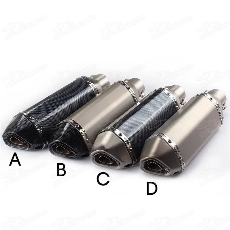 Universal 36-51mm Motorcycle Exhaust Modified Scooter Exhaust Muffler GY6 For R1 R3 R6 FZ6 ATV Dirt Bike CBR125 Silencer