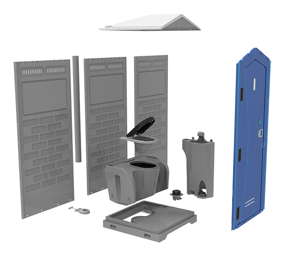 Мобильный самосмывающийся Туалет Porta Potty, сделано в Китае
