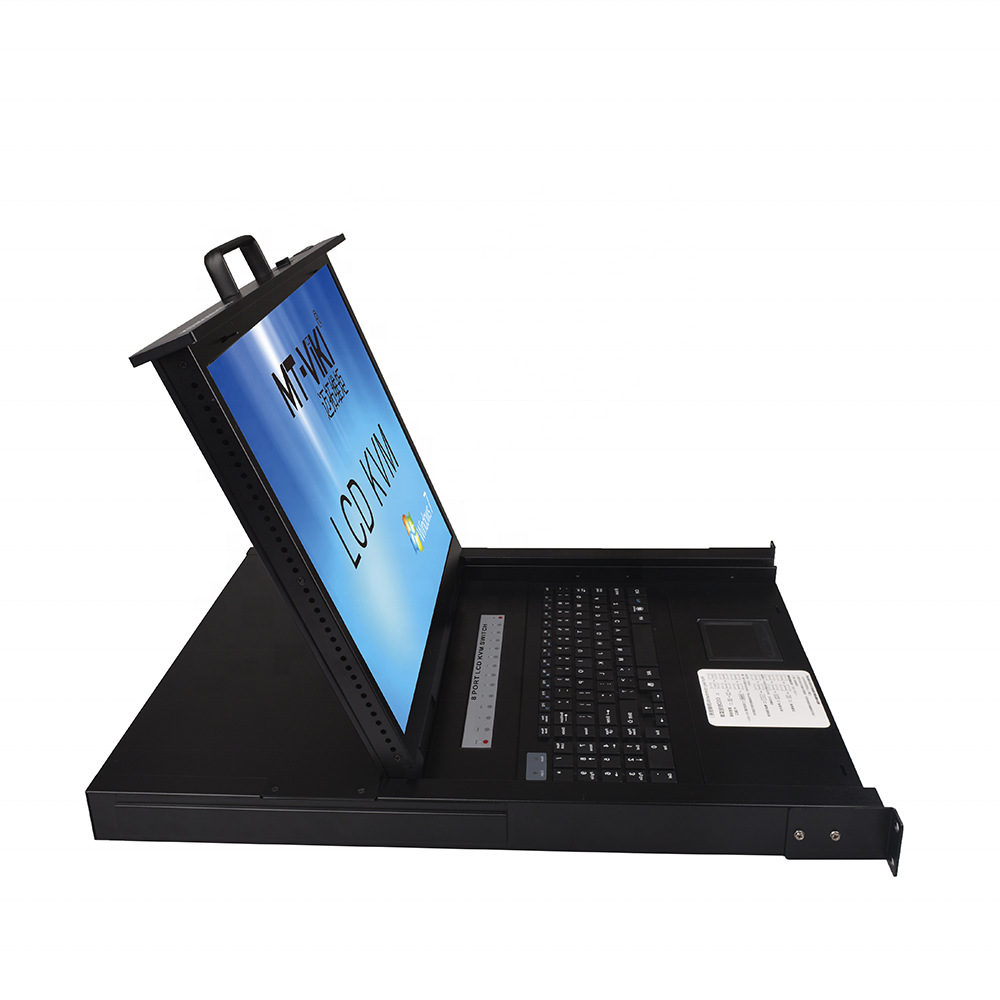 Стоечный 19 ''8 портов Автоматическое VGA IP камера с ЖК-дисплеем Kvm переключатель