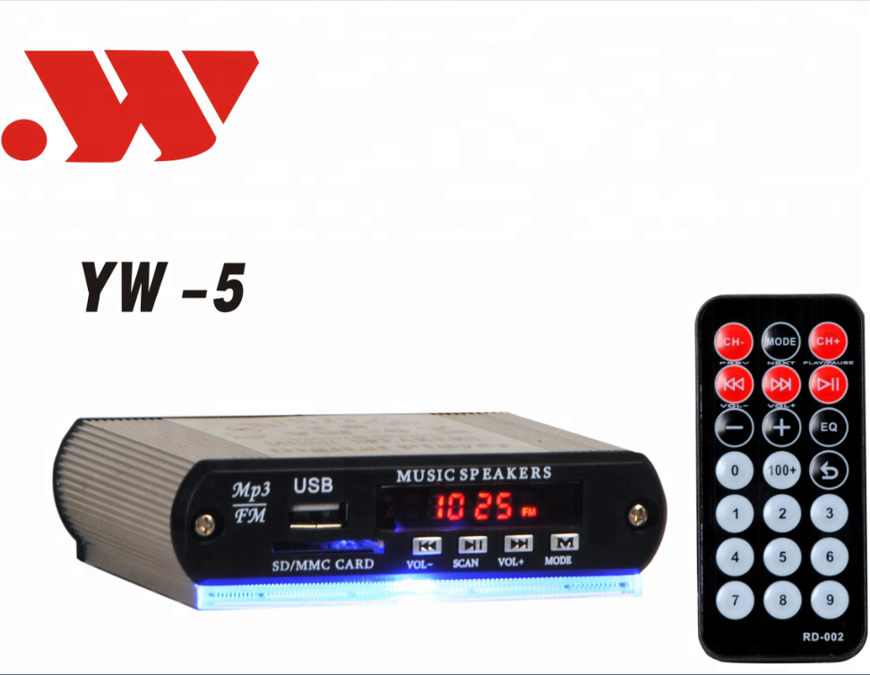 YW -5 автомобильный аудиоплеер для мотоцикла с FM/светодиодным дисплеем