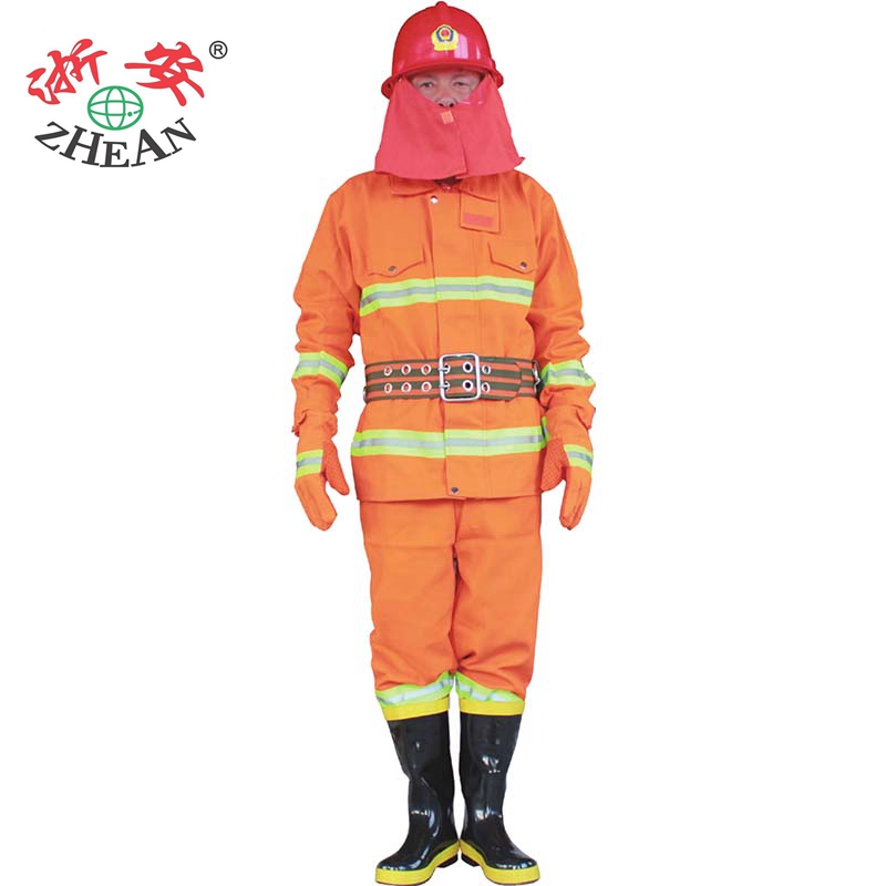 green or orange fire fighting forest training 2 layers garment with reasonable price