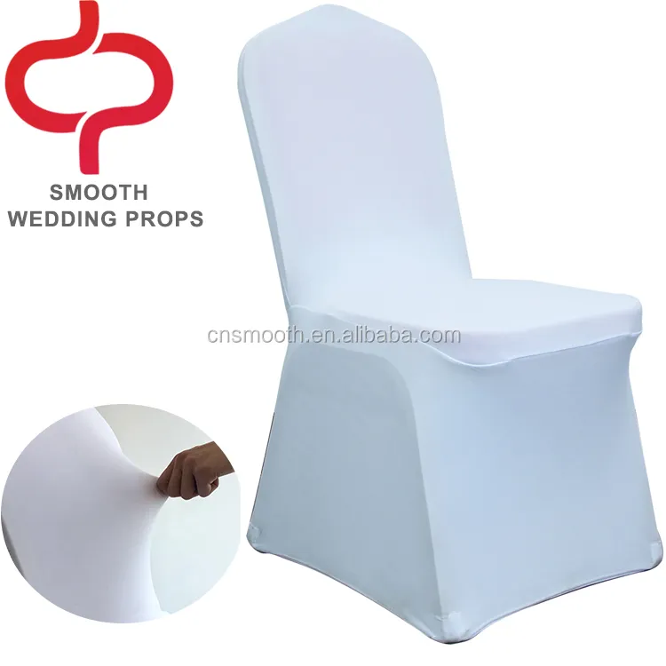 Wholesale Universal White wedding spandex chair cover for weddings