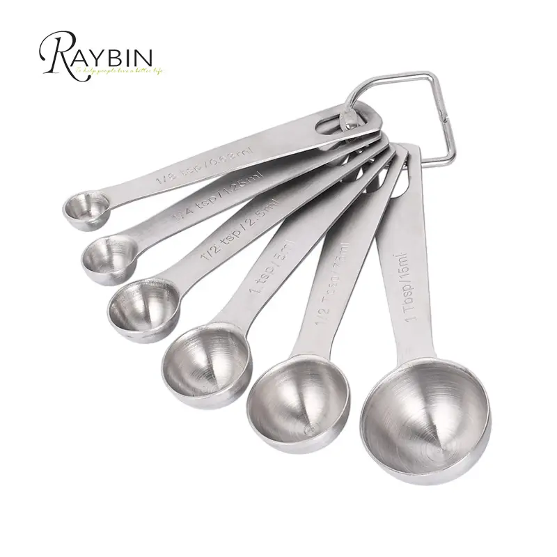 2018 Hot selling kitchen accessories stainless steel coffee measuring spoon for Measuring Dry and Liquid Ingredients