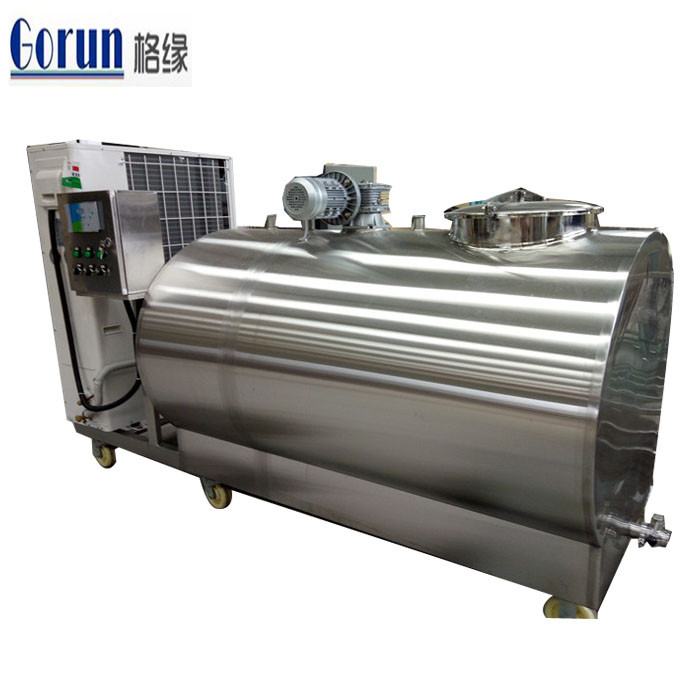 1000-1500l (elliptical Milk Cooling Tank) Horizontal Milk Cooling Tank