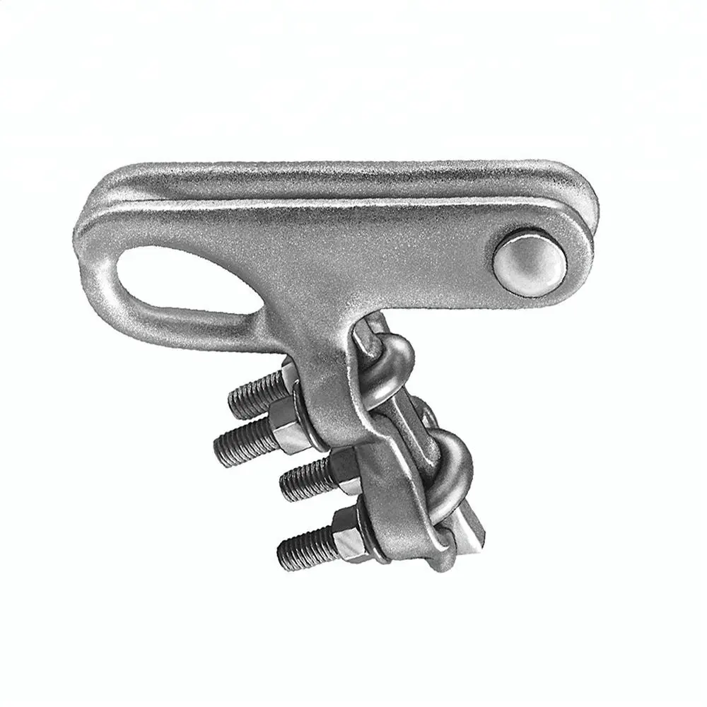 China professional oem foundry supply customized aluminum tension clamp and cable clamp