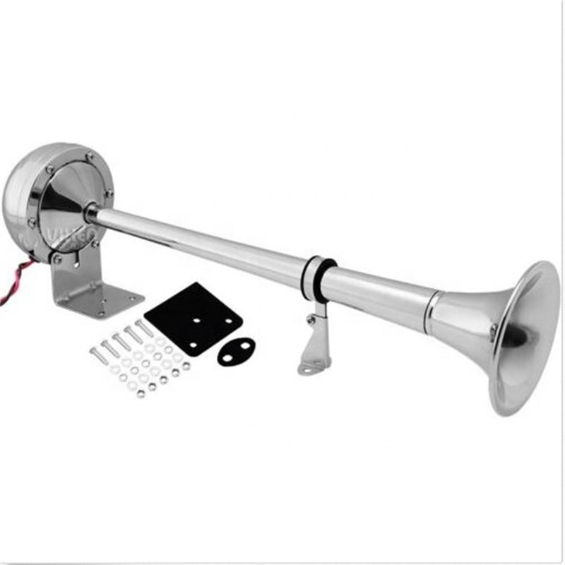 12 v морской катер из нержавеющей стали однотрубный рог, низкий тон, 16-1/8"