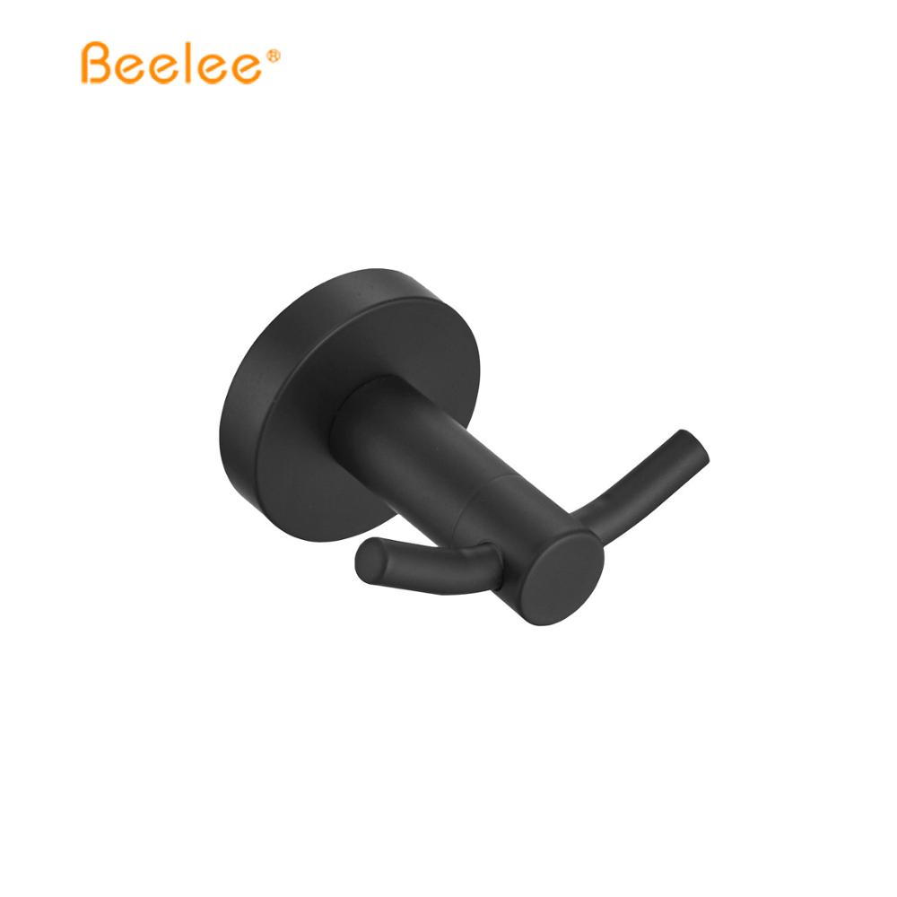 Beelee банное полотенце крюк SS304 черный двойной крючок