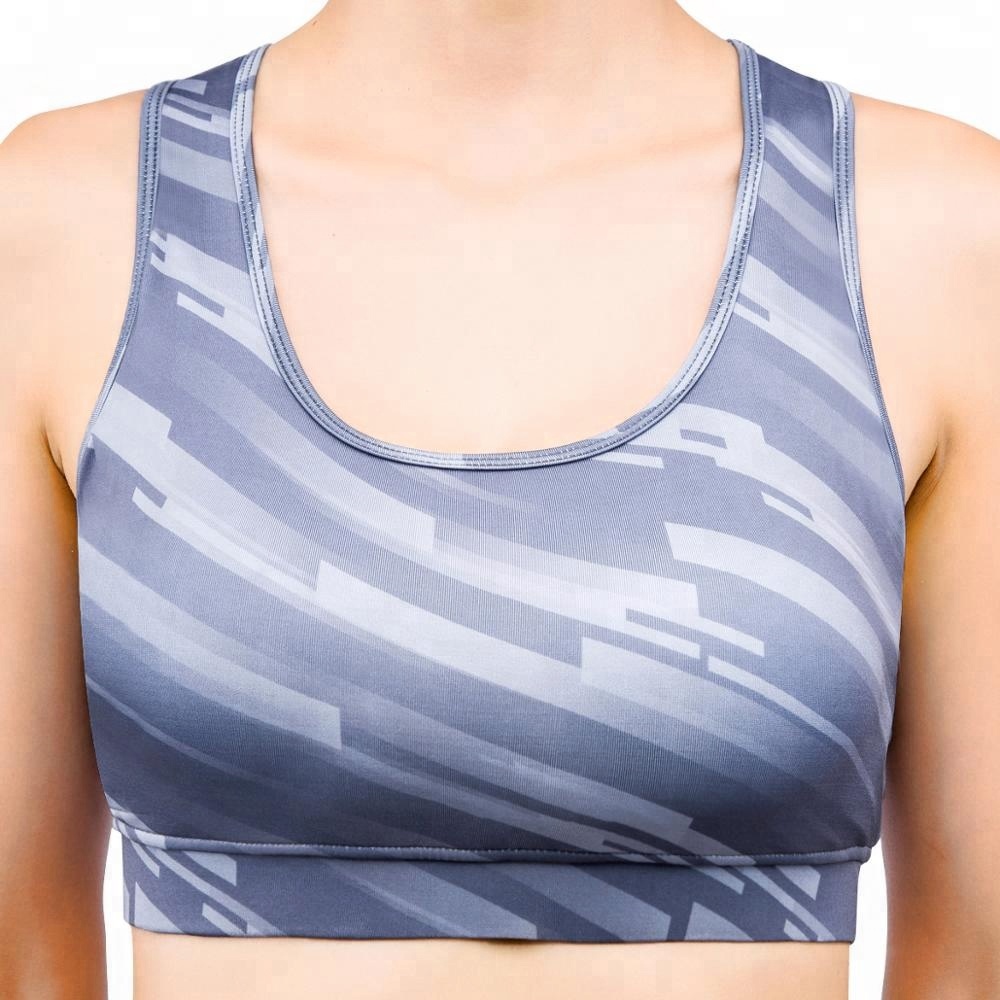 Fashion Print recycled 82% nylon 18% spandex fabric sportwear women's elastane yoga Fabric